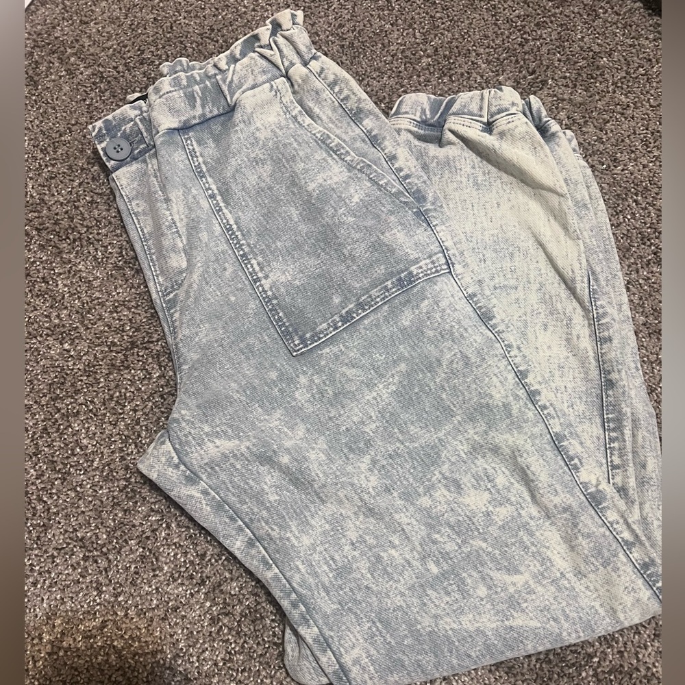 Blank NYC Womens Light Blue Washed Out sweatsuit - S